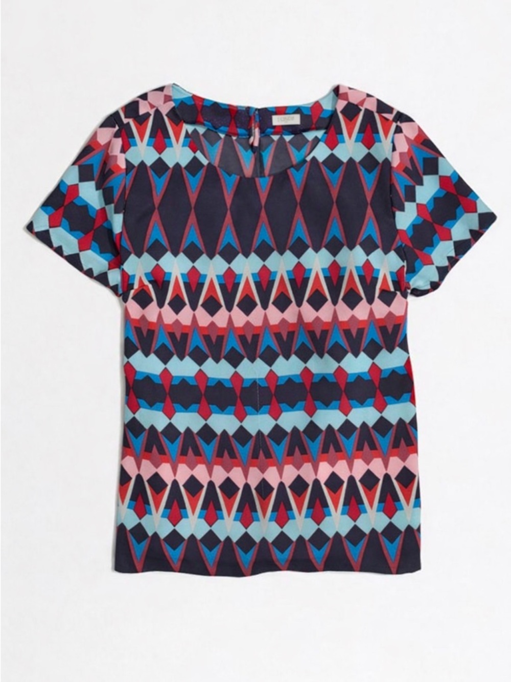 Geometric J. Crew Blouse